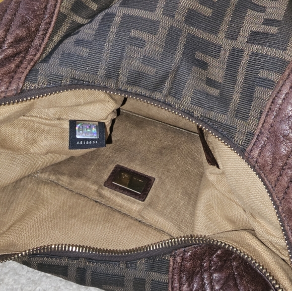 Fendi Tobacco Brown Zucca Canvas Spy Hobo Bag - Picture 16 of 16